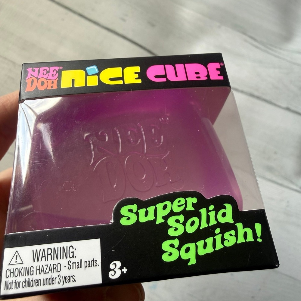 NeeDoh Nice Cube Super Solid Squish purple NEW